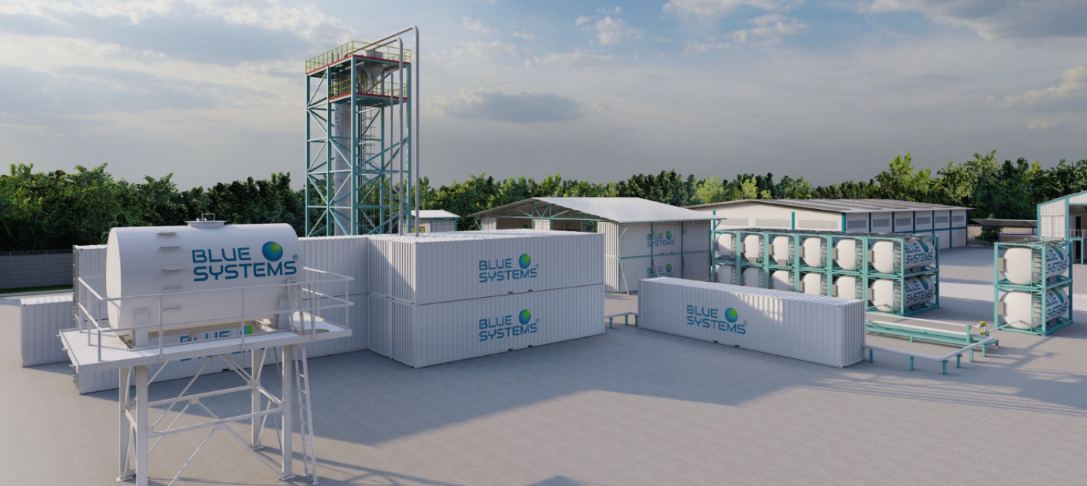 Blue Systems modular waste-to-energy facility